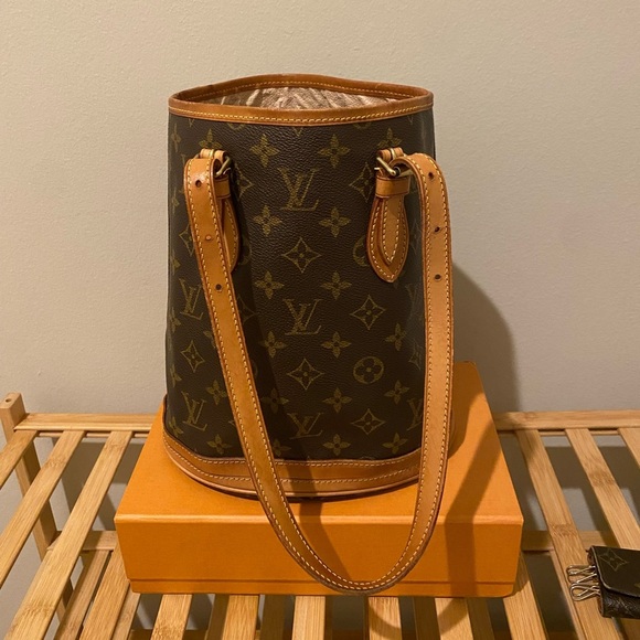 Authentic Vintage Louis Vuitton Bucket Bag pm and rare multicles 4/ key … - Picture 4 of 17